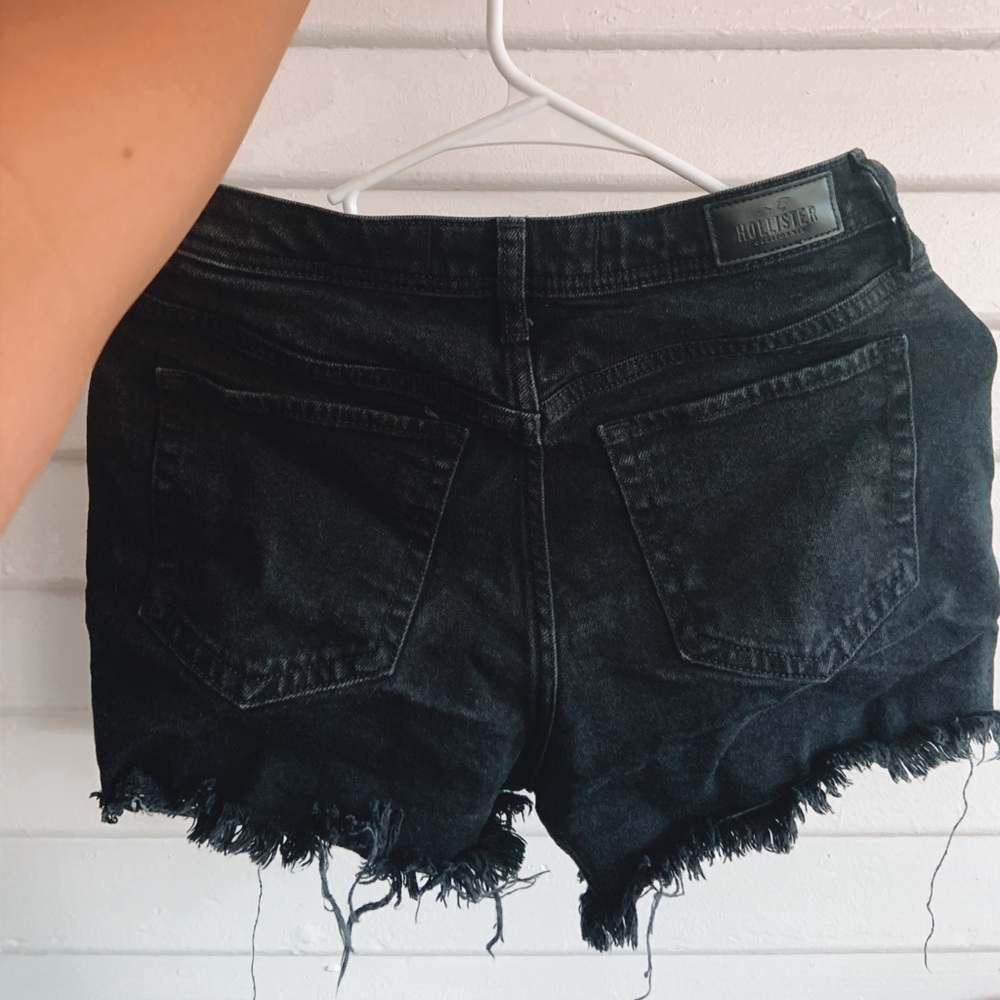 Black Jean Shorts